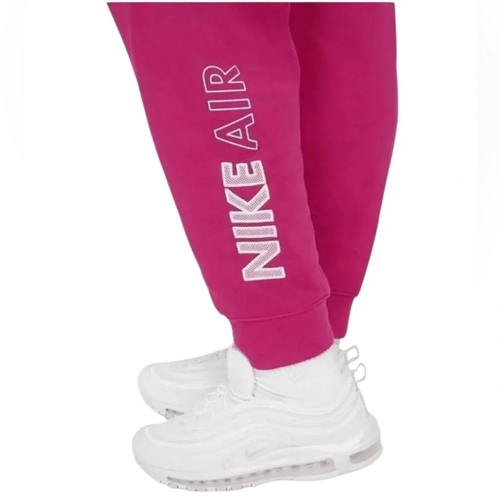 NWT Nike Air Plus Size Sportswear Fleece Jogger Sweatpants Fuchsia Pink Size 2X
